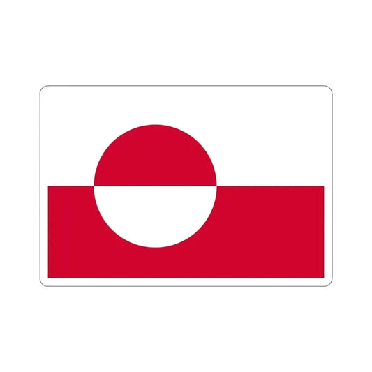 Flag of Greenland STICKER Vinyl Die-Cut Decal 6 Inch - The Sticker Space