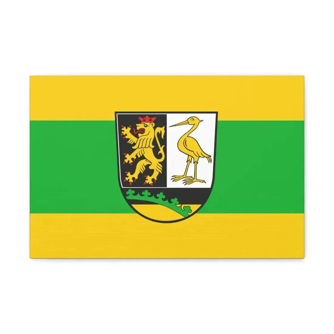 Flag of Greiz Germany - Canvas Wall Art 18″ x 12″ 1.25" - The Sticker Space