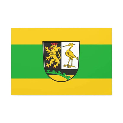 Flag of Greiz Germany - Canvas Wall Art 36" x 24" 1.25" - The Sticker Space