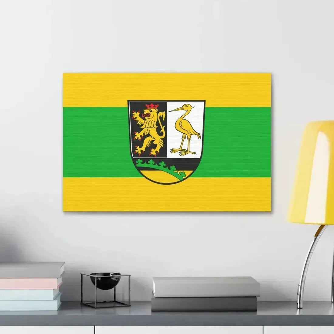 Flag of Greiz Germany - Canvas Wall Art - The Sticker Space