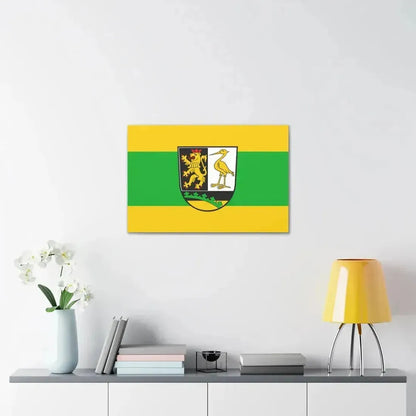 Flag of Greiz Germany - Canvas Wall Art - The Sticker Space
