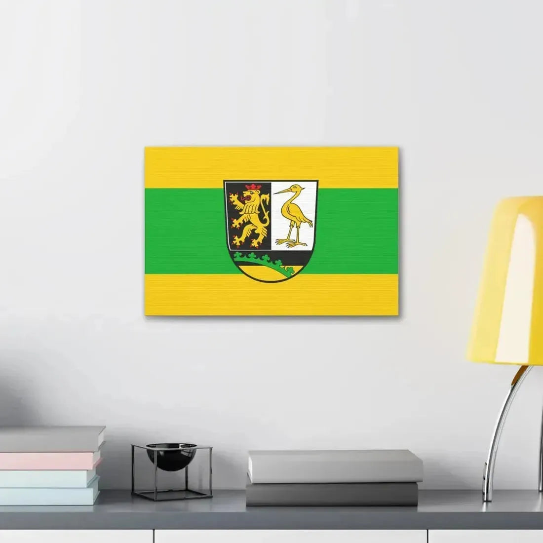 Flag of Greiz Germany - Canvas Wall Art - The Sticker Space