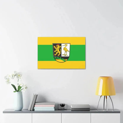 Flag of Greiz Germany - Canvas Wall Art - The Sticker Space