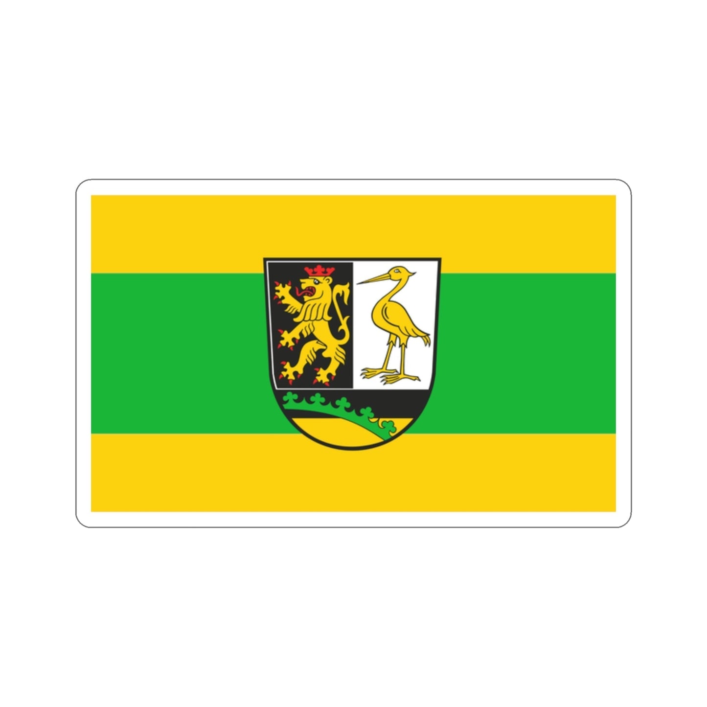 Flag of Greiz Germany STICKER Vinyl Die-Cut Decal-2 Inch-The Sticker Space