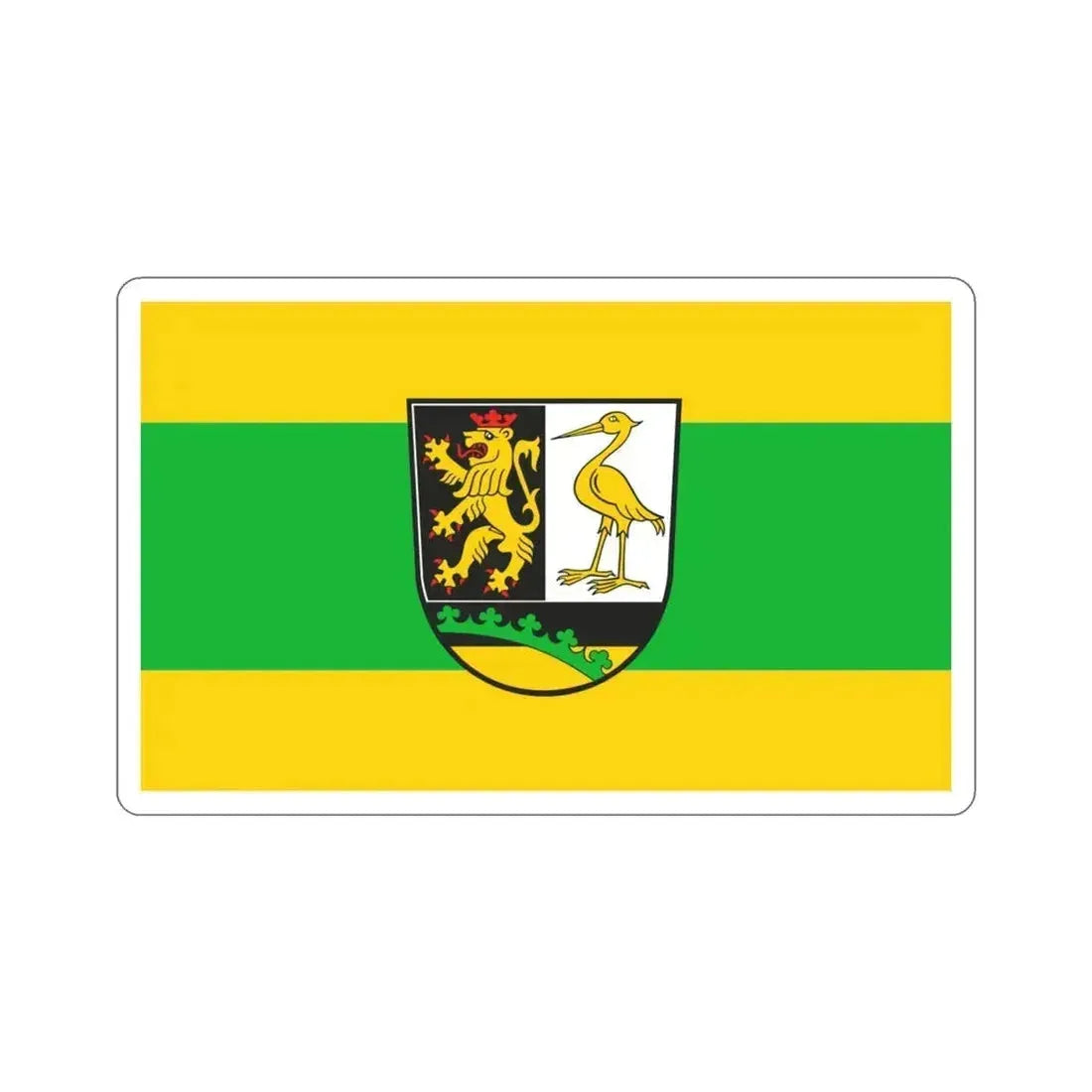 Flag of Greiz Germany STICKER Vinyl Die-Cut Decal 3 Inch - The Sticker Space
