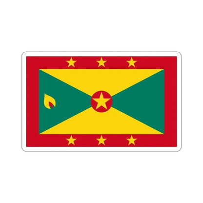 Flag of Grenada STICKER Vinyl Die-Cut Decal 4 Inch - The Sticker Space