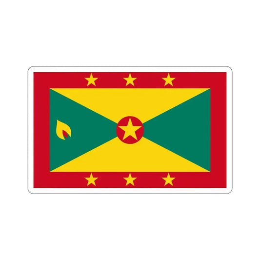 Flag of Grenada STICKER Vinyl Die-Cut Decal 6 Inch - The Sticker Space