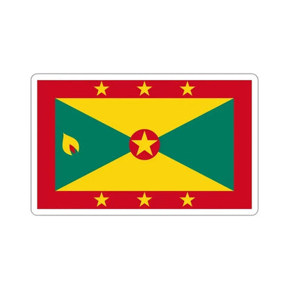 Flag of Grenada STICKER Vinyl Die-Cut Decal 6 Inch - The Sticker Space