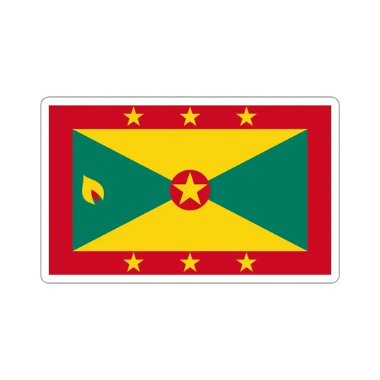 Flag of Grenada STICKER Vinyl Die-Cut Decal 6 Inch - The Sticker Space