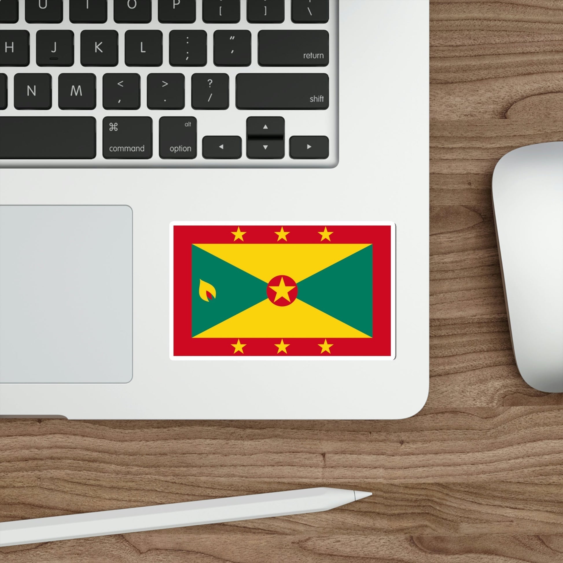 Flag of Grenada STICKER Vinyl Die-Cut Decal-The Sticker Space