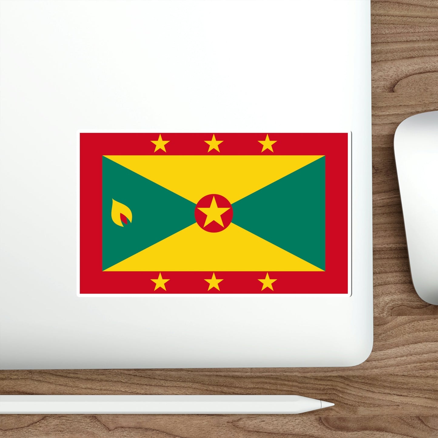 Flag of Grenada STICKER Vinyl Die-Cut Decal-The Sticker Space