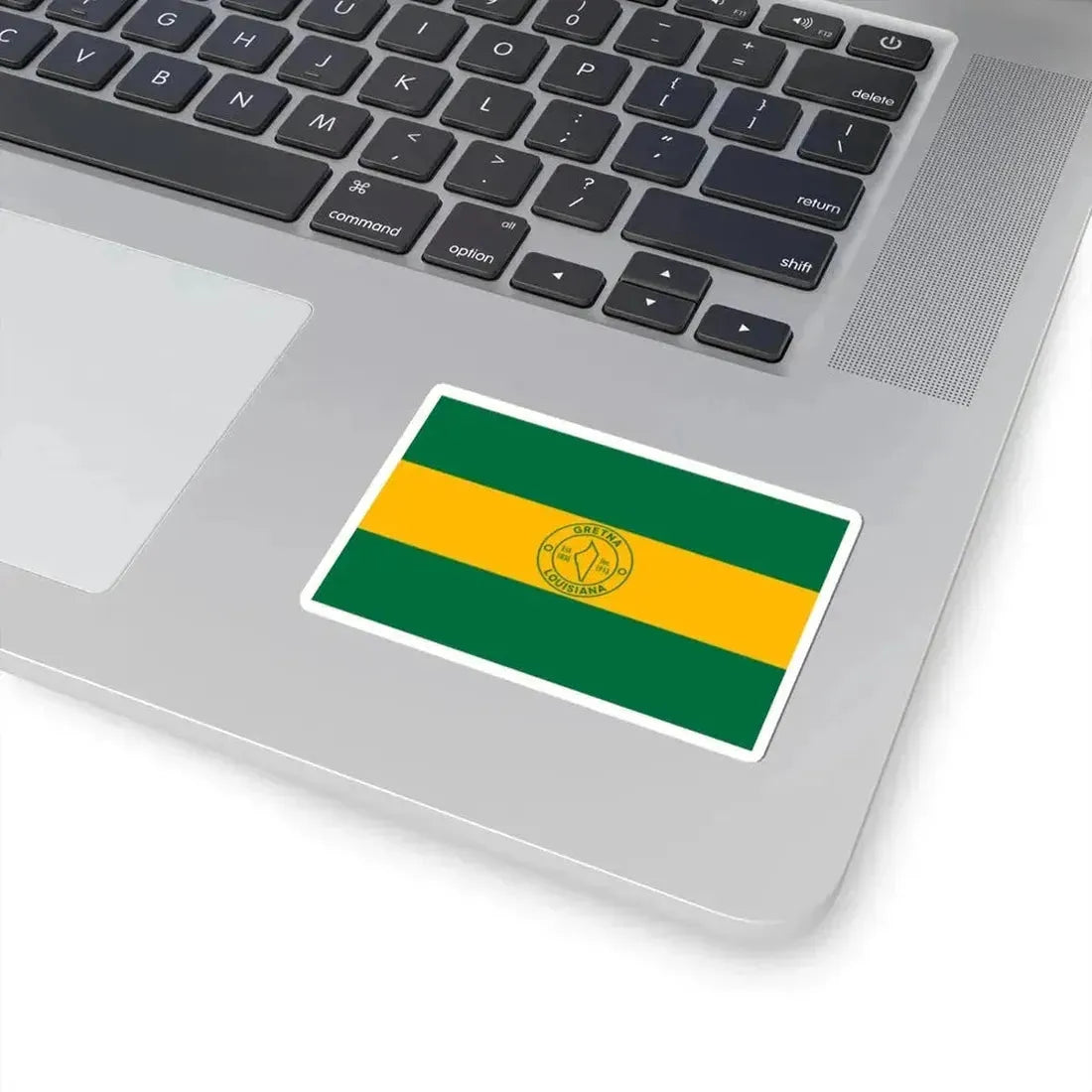 Flag of Gretna Louisiana (United States) STICKER Vinyl Kiss-Cut Decal - The Sticker Space