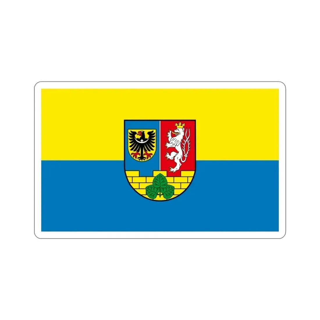 Flag of Görlitz Germany STICKER Vinyl Die-Cut Decal 3 Inch - The Sticker Space