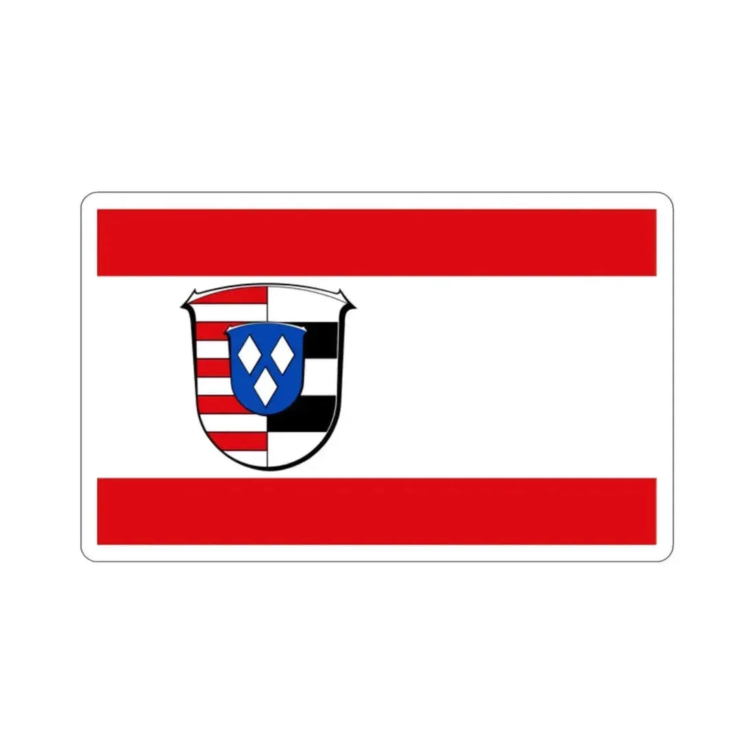 Flag of Groß Gerau Germany STICKER Vinyl Die-Cut Decal 2 Inch - The Sticker Space