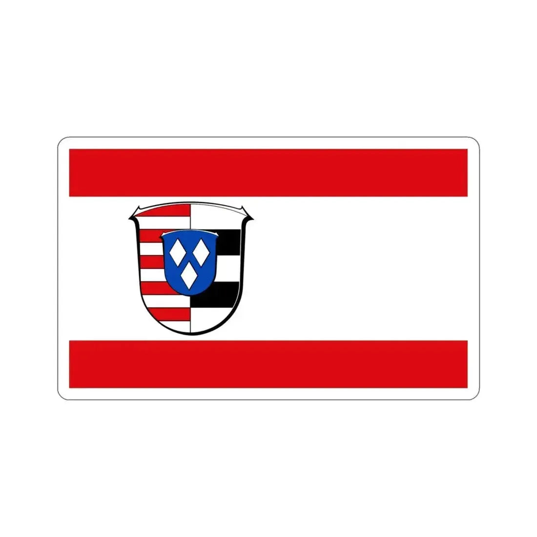 Flag of Groß Gerau Germany STICKER Vinyl Die-Cut Decal 4 Inch - The Sticker Space