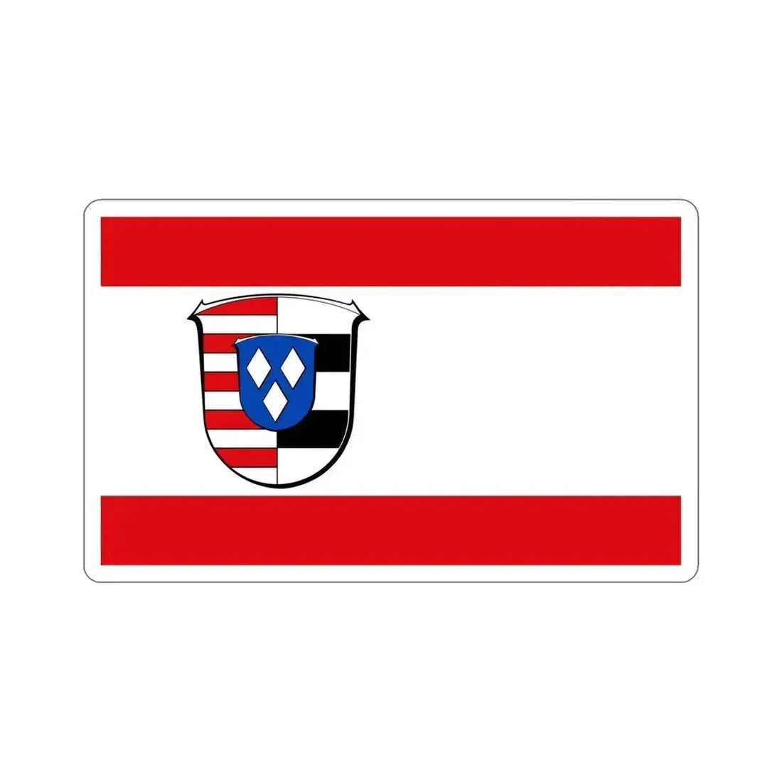 Flag of Groß Gerau Germany STICKER Vinyl Die-Cut Decal - The Sticker Space