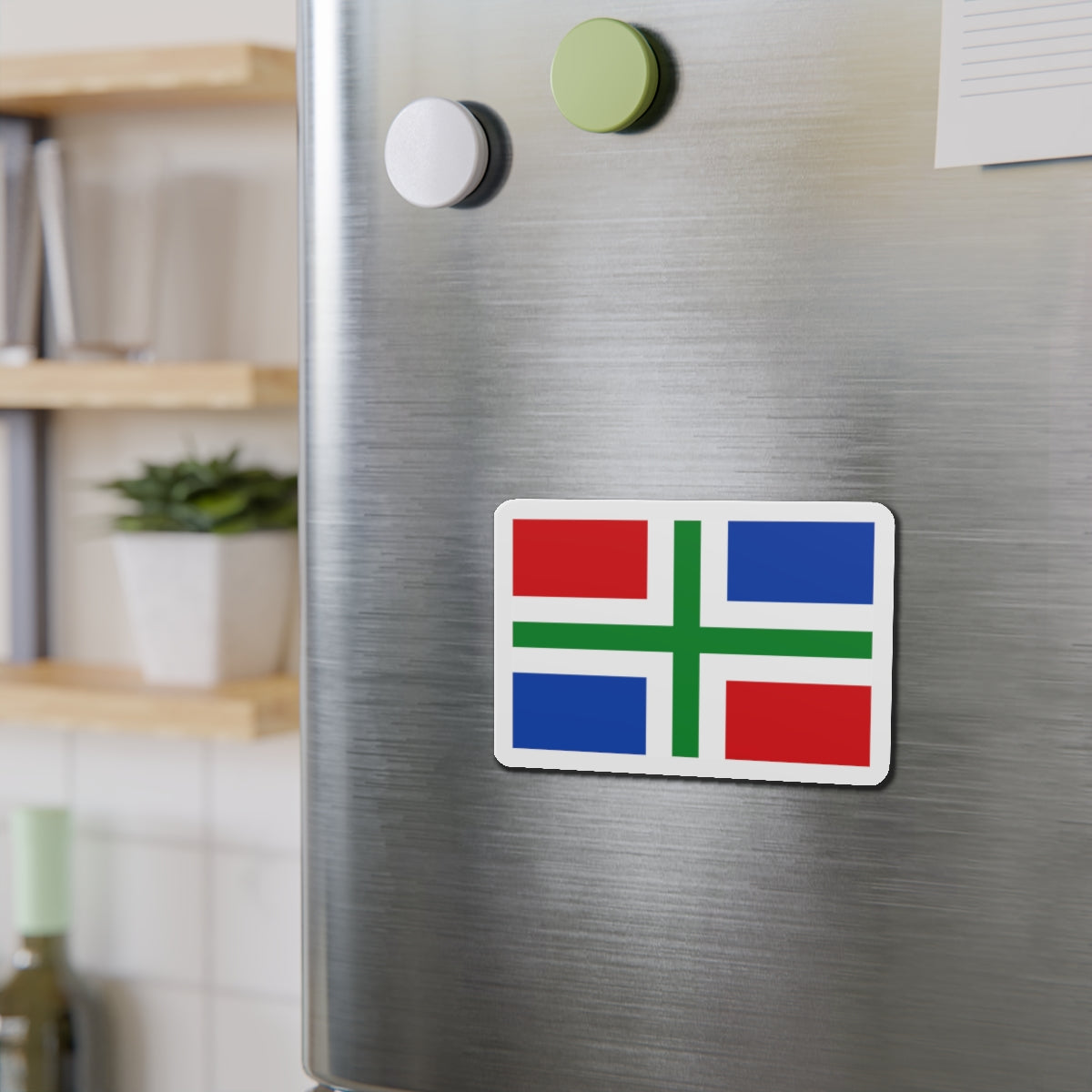 Flag of Groningen Netherlands - Die-Cut Magnet-The Sticker Space