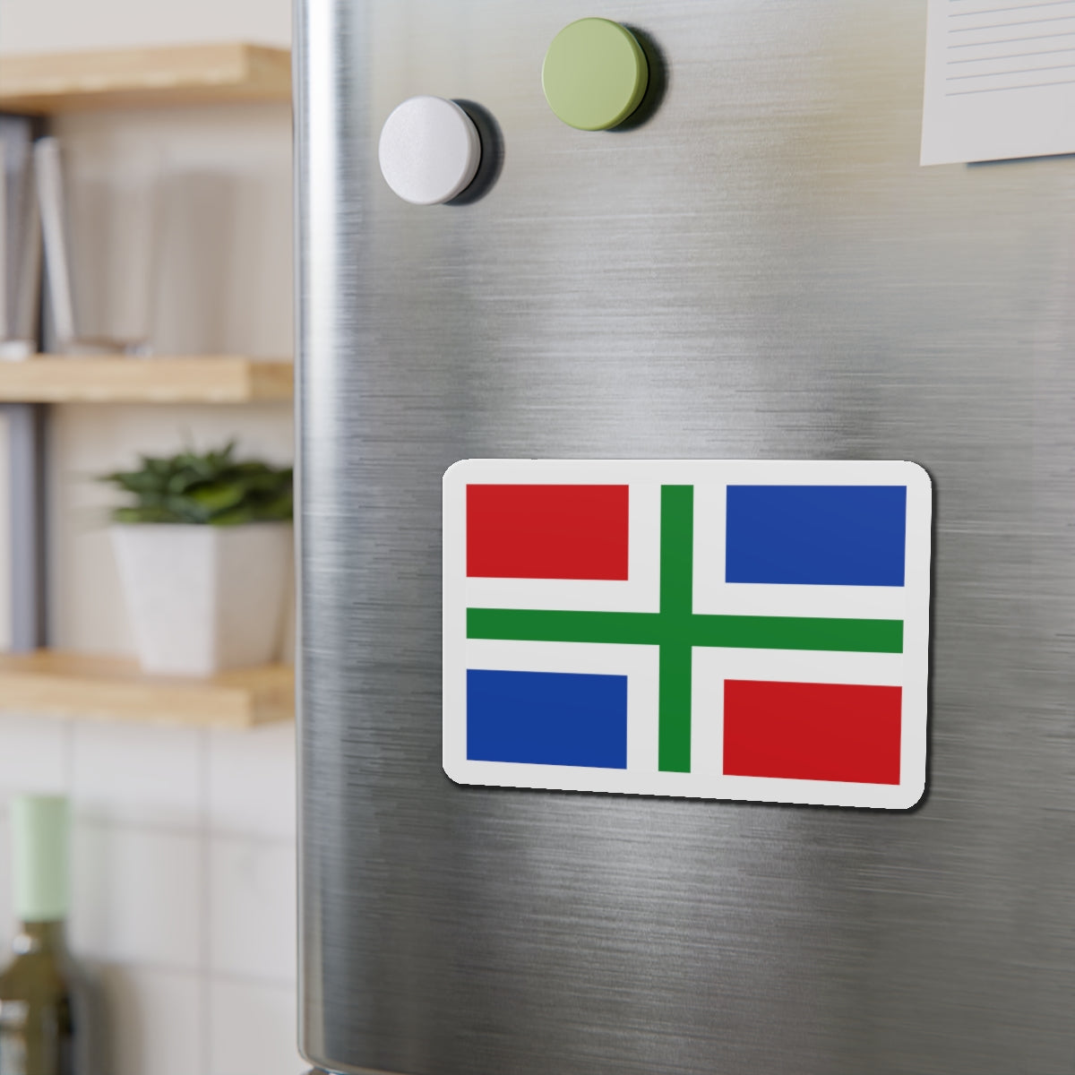 Flag of Groningen Netherlands - Die-Cut Magnet-The Sticker Space