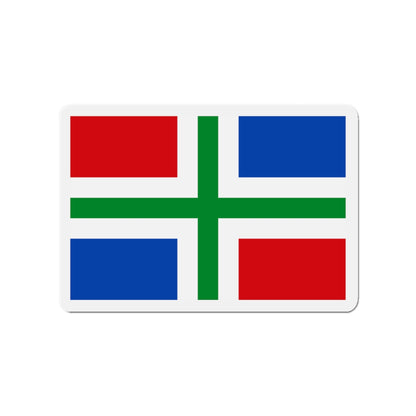 Flag of Groningen Netherlands - Die-Cut Magnet-3" x 3"-The Sticker Space