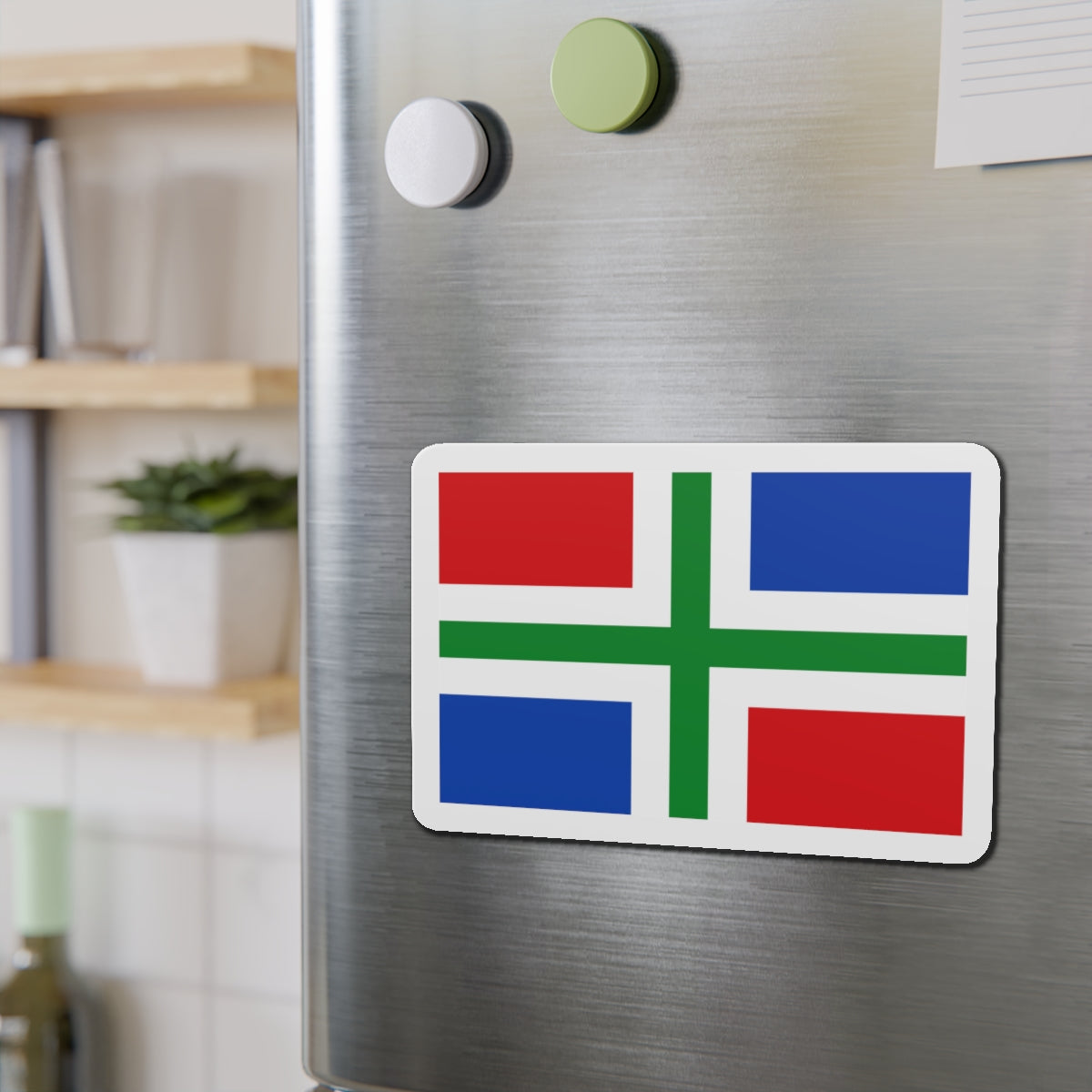 Flag of Groningen Netherlands - Die-Cut Magnet-The Sticker Space