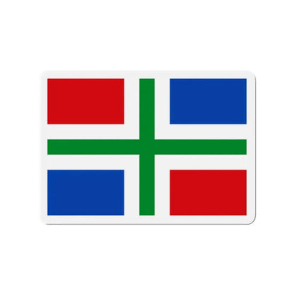 Flag of Groningen Netherlands - Refrigerator Magnet 2 Inch - The Sticker Space