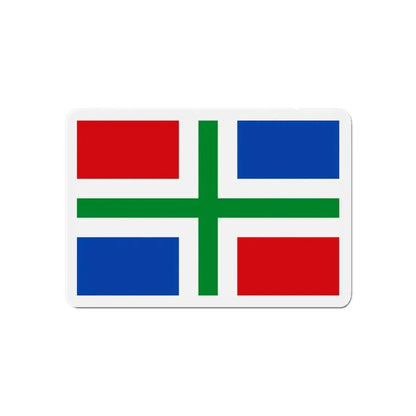 Flag of Groningen Netherlands - Refrigerator Magnet 6 Inch - The Sticker Space