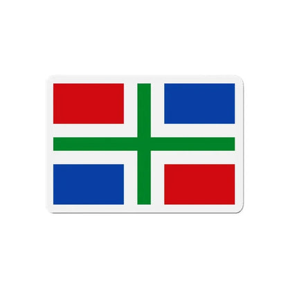 Flag of Groningen Netherlands - Refrigerator Magnet - The Sticker Space