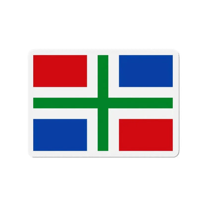Flag of Groningen Netherlands - Refrigerator Magnet - The Sticker Space