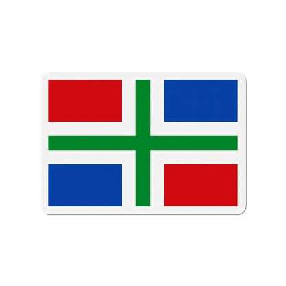 Flag of Groningen Netherlands - Refrigerator Magnet - The Sticker Space
