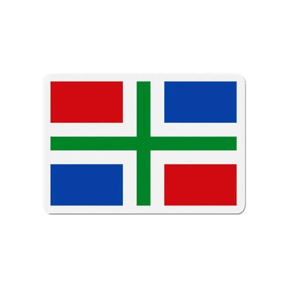 Flag of Groningen Netherlands - Refrigerator Magnet - The Sticker Space
