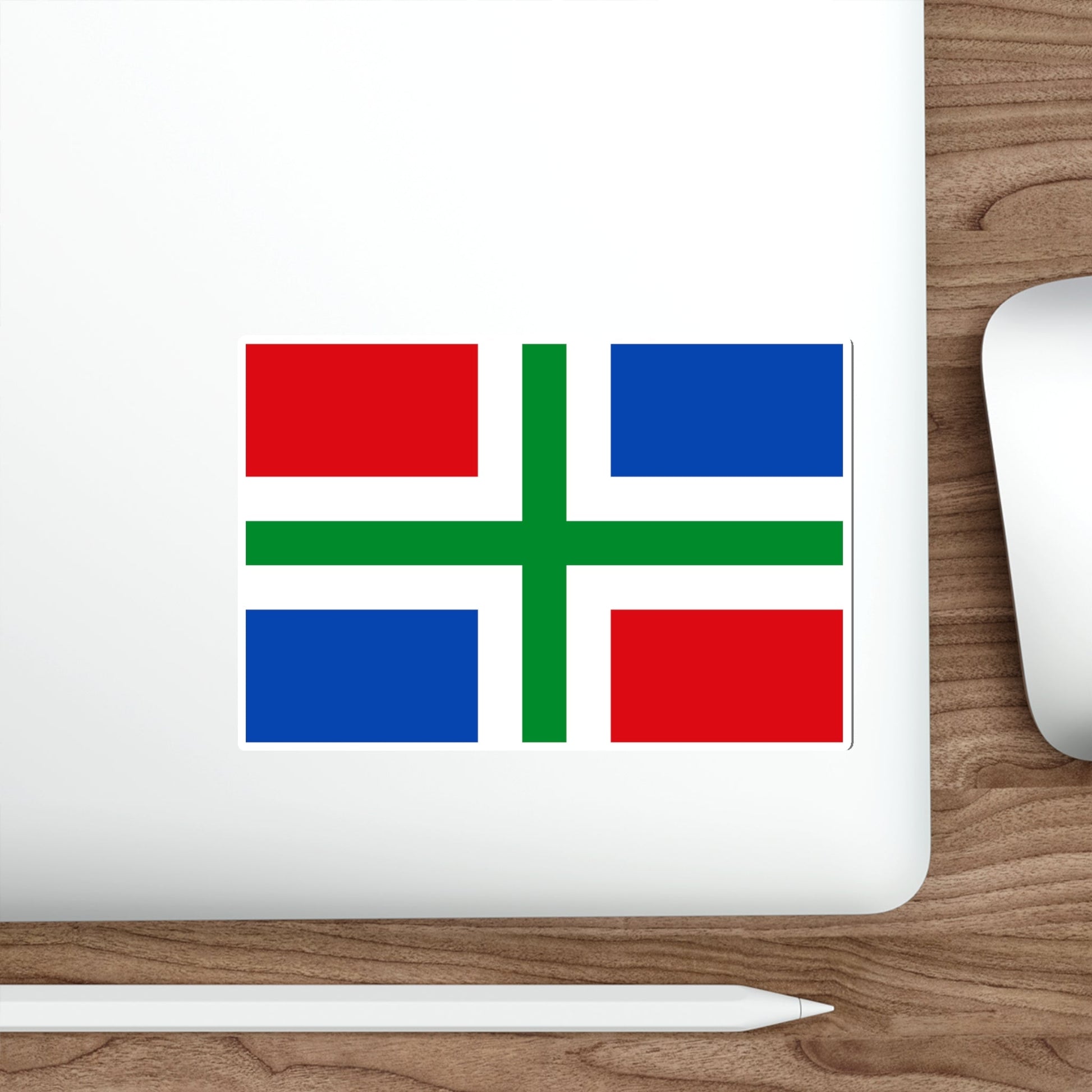 Flag of Groningen Netherlands STICKER Vinyl Die-Cut Decal-The Sticker Space