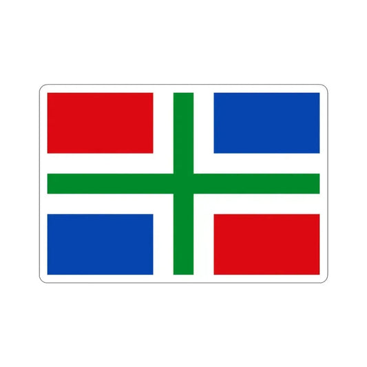 Flag of Groningen Netherlands STICKER Vinyl Die-Cut Decal 2 Inch - The Sticker Space