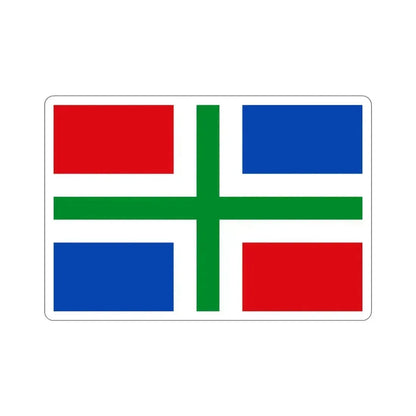 Flag of Groningen Netherlands STICKER Vinyl Die-Cut Decal 3 Inch - The Sticker Space