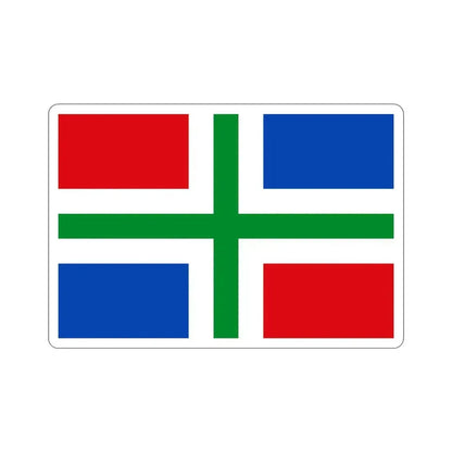 Flag of Groningen Netherlands STICKER Vinyl Die-Cut Decal 3 Inch - The Sticker Space