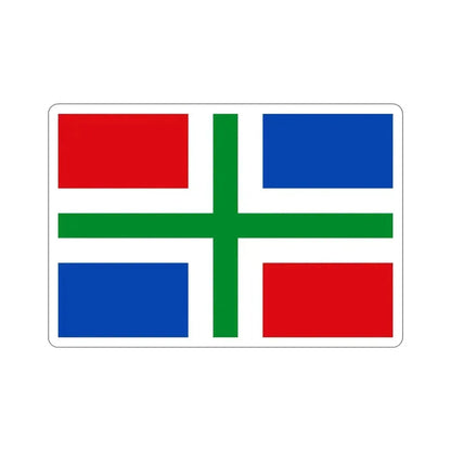 Flag of Groningen Netherlands STICKER Vinyl Die-Cut Decal 5 Inch - The Sticker Space