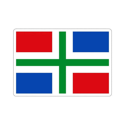 Flag of Groningen Netherlands STICKER Vinyl Die-Cut Decal 6 Inch - The Sticker Space