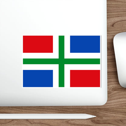 Flag of Groningen Netherlands STICKER Vinyl Die-Cut Decal-The Sticker Space