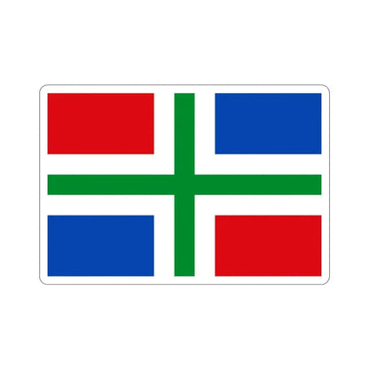 Flag of Groningen Netherlands STICKER Vinyl Die-Cut Decal - The Sticker Space