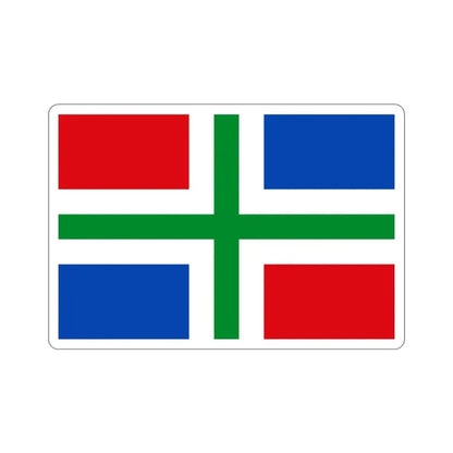 Flag of Groningen Netherlands STICKER Vinyl Die-Cut Decal - The Sticker Space