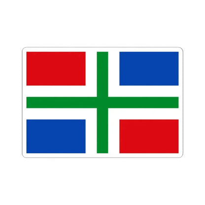 Flag of Groningen Netherlands - STICKER Vinyl Kiss-Cut Decal - The Sticker Space