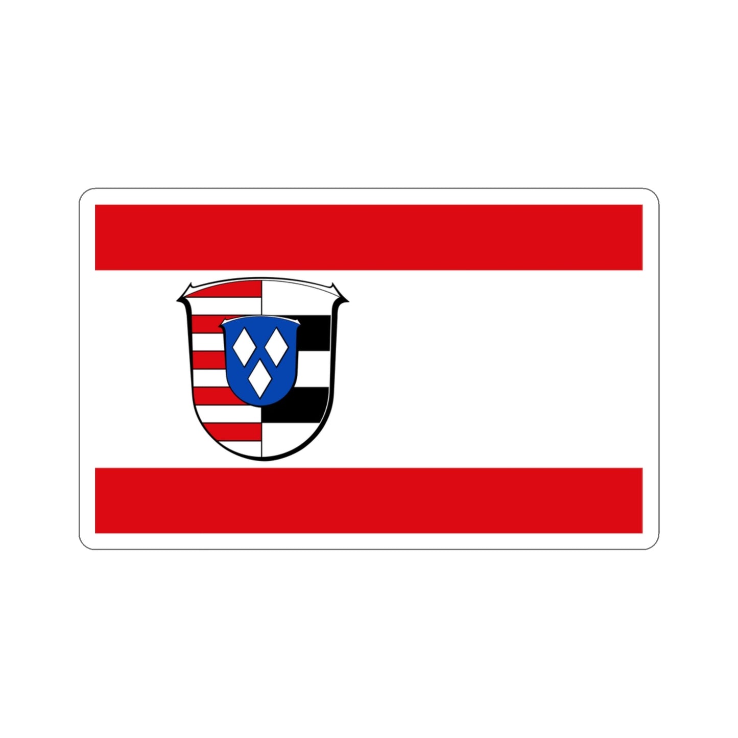 Flag of Groß Gerau Germany STICKER Vinyl Die-Cut Decal-3 Inch-The Sticker Space