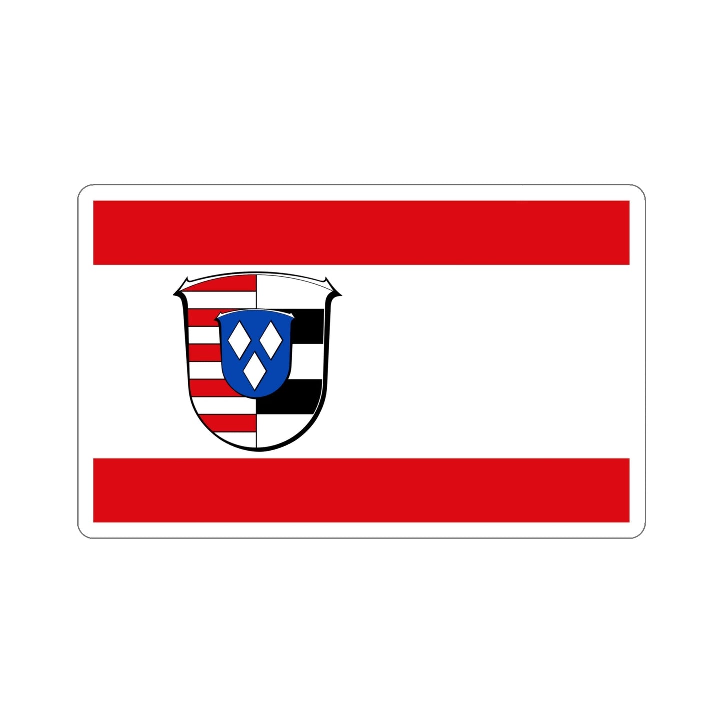 Flag of Groß Gerau Germany STICKER Vinyl Die-Cut Decal-6 Inch-The Sticker Space