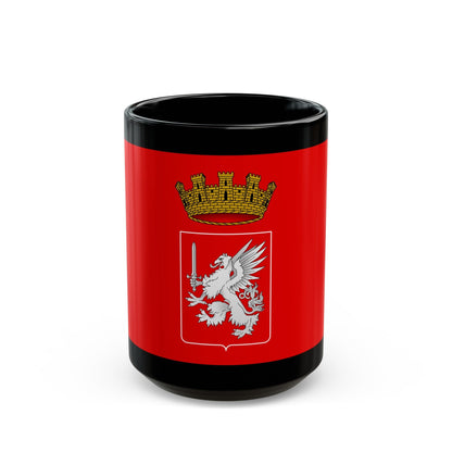 Flag of Grosseto Italy - Black Coffee Mug-15oz-The Sticker Space