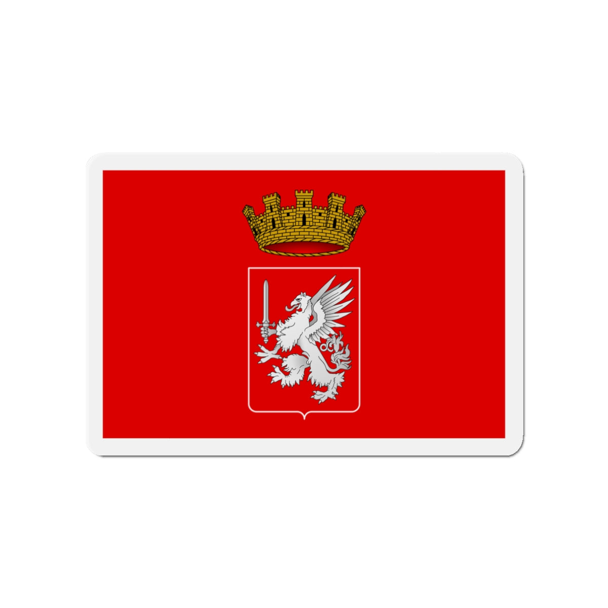 Flag of Grosseto Italy - Die-Cut Magnet-3" x 3"-The Sticker Space