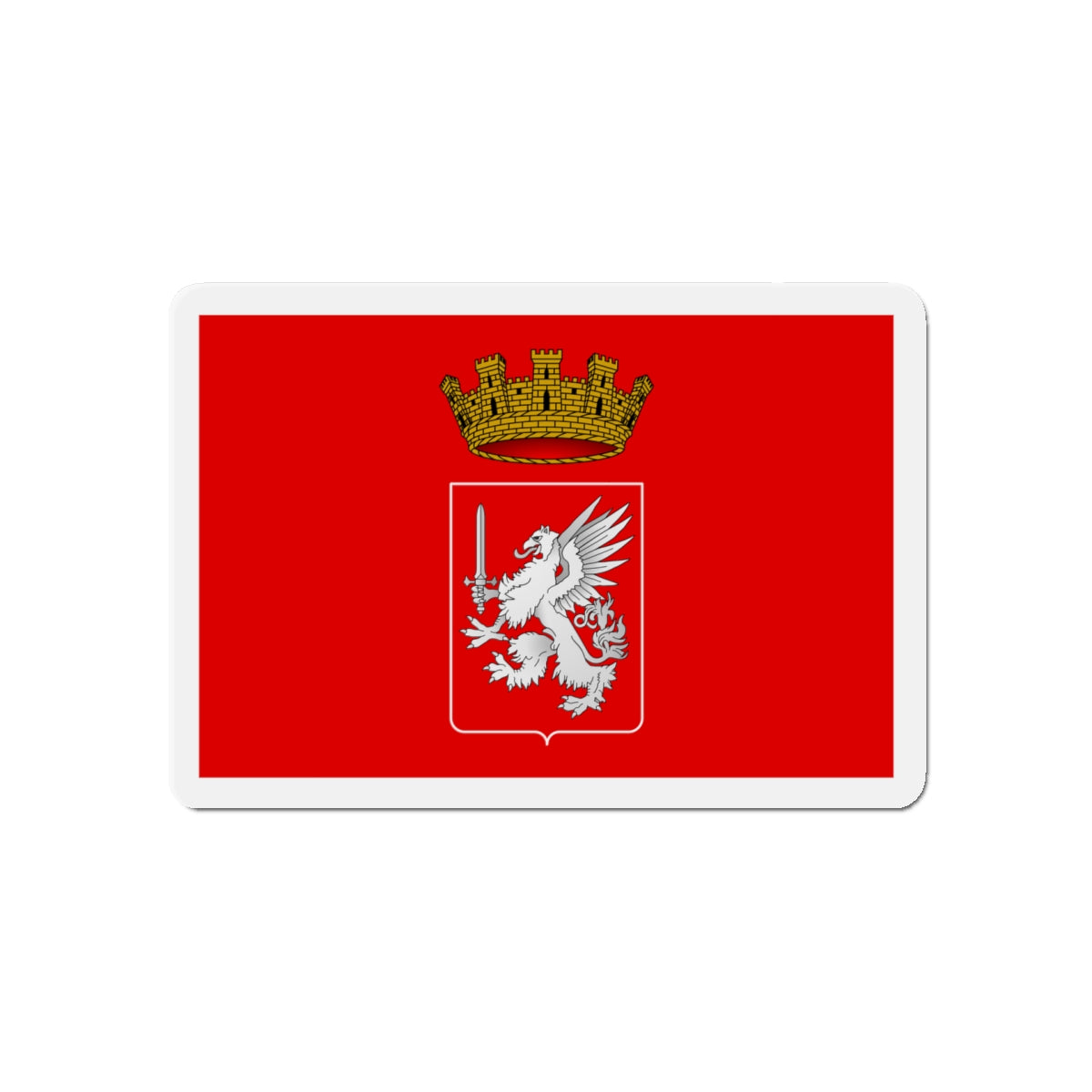 Flag of Grosseto Italy - Die-Cut Magnet-5" x 5"-The Sticker Space