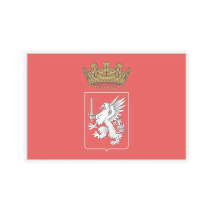 Flag of Grosseto Italy - STICKER Vinyl Kiss-Cut Decal 4 Inch Transparent - The Sticker Space