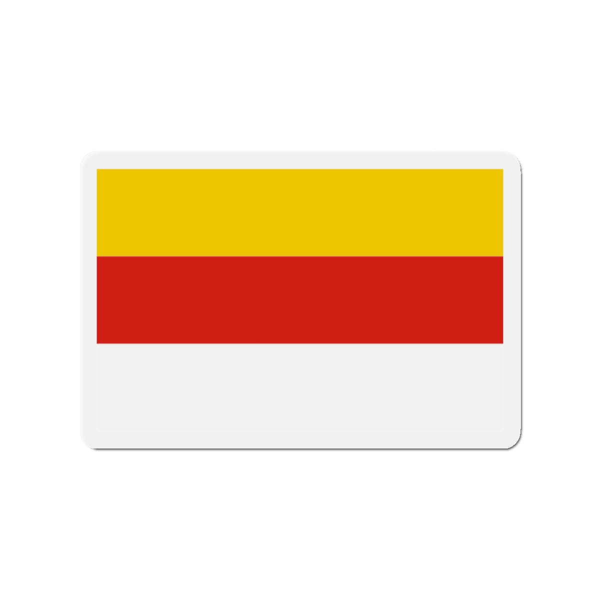 Flag of Grudziądz Poland - Die-Cut Magnet-2" x 2"-The Sticker Space