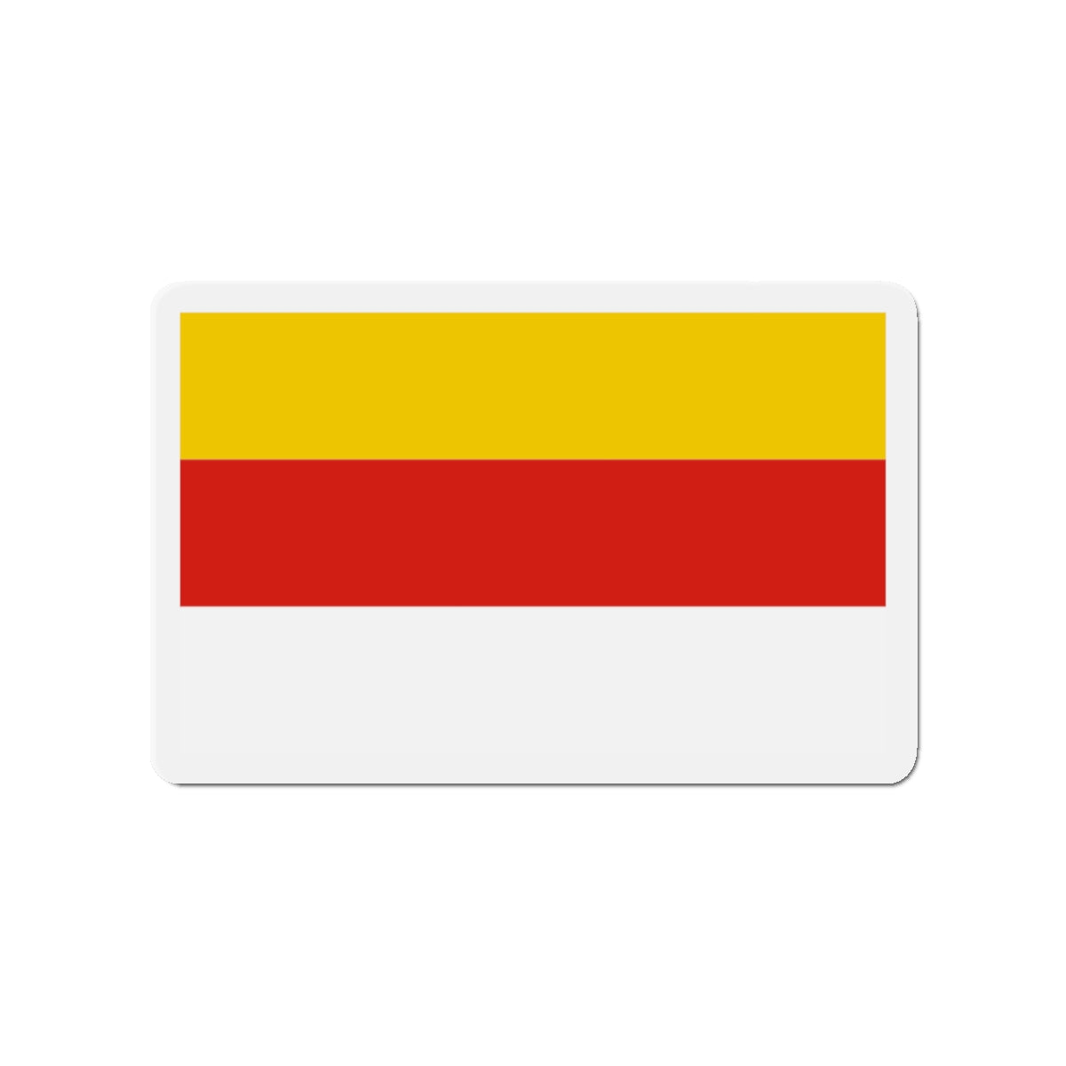 Flag of Grudziądz Poland - Die-Cut Magnet-3" x 3"-The Sticker Space