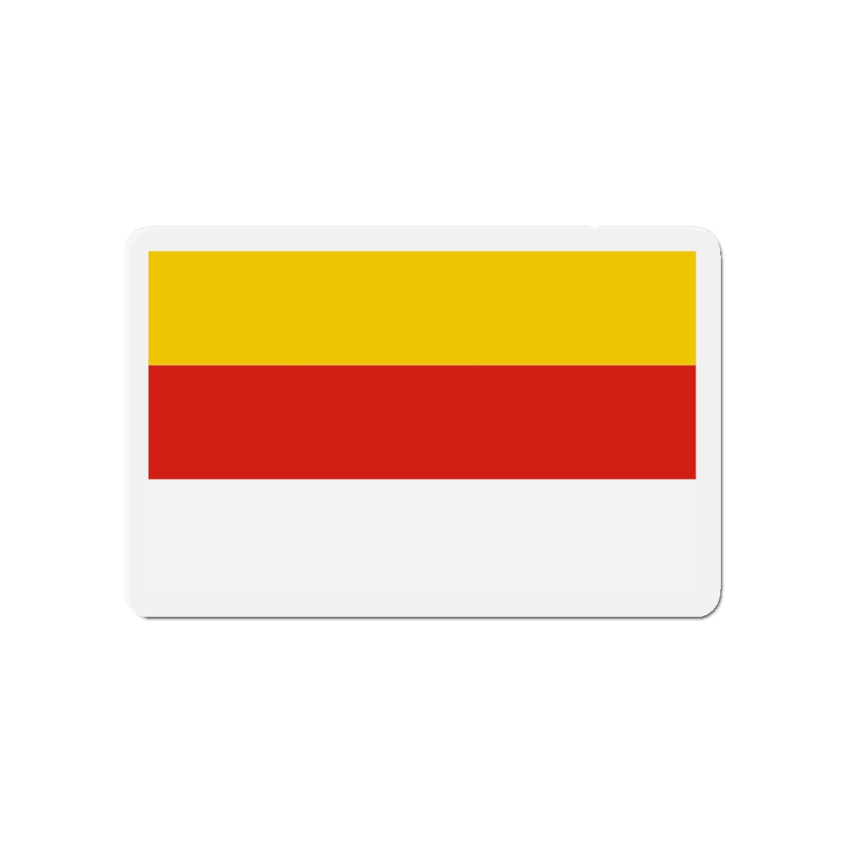 Flag of Grudziądz Poland - Die-Cut Magnet-4" x 4"-The Sticker Space