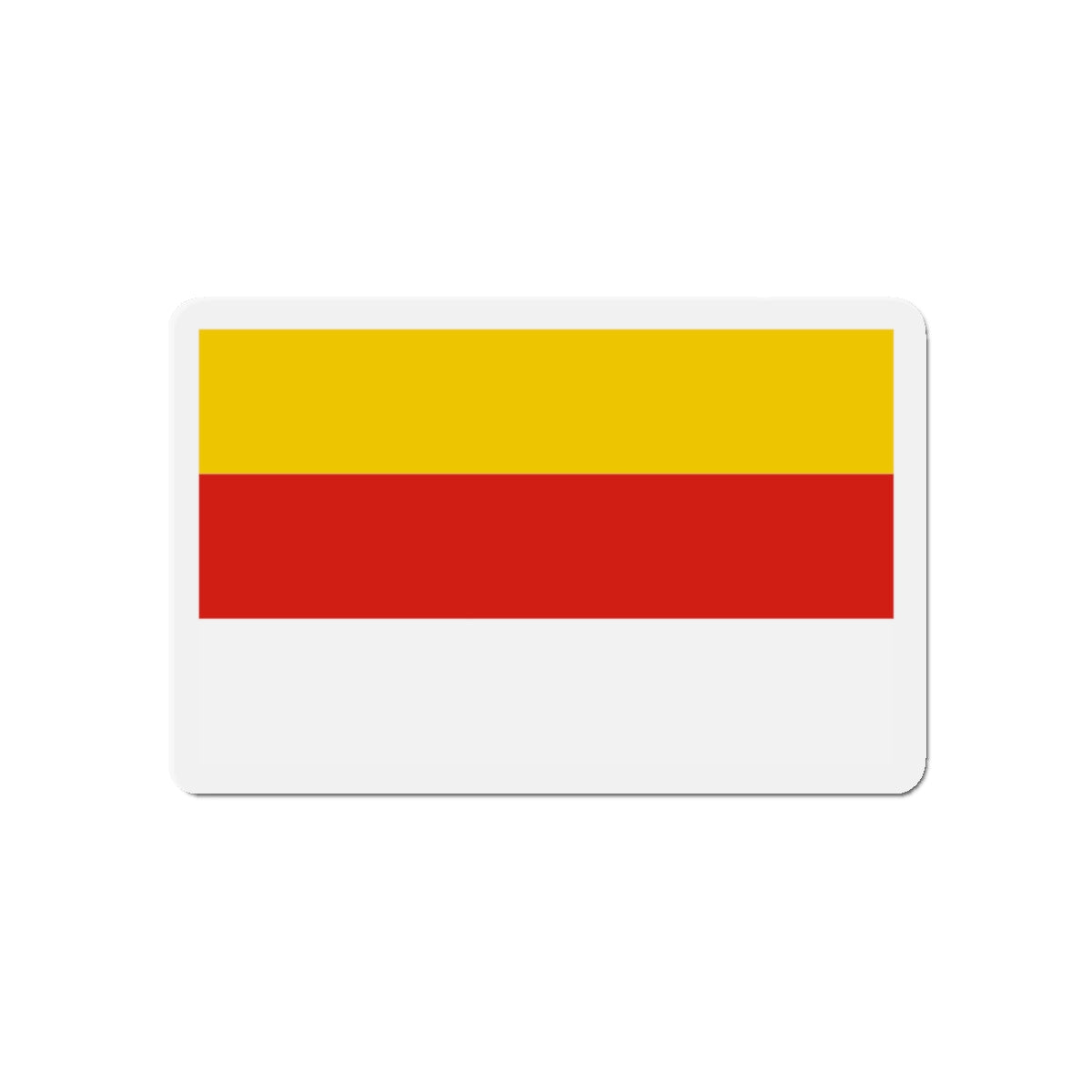 Flag of Grudziądz Poland - Die-Cut Magnet-5" x 5"-The Sticker Space